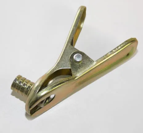 Racord pinza de bronce para inflador de pie