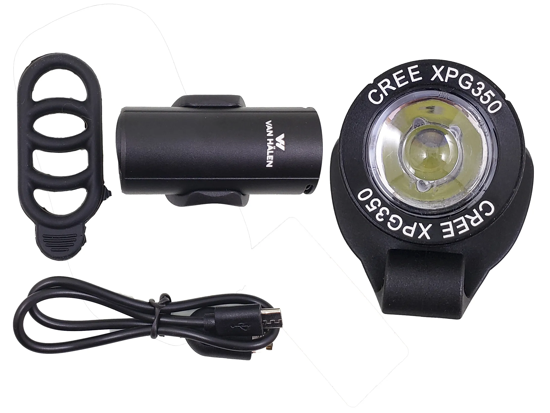 Luz delantera Van Halen recargable USB 350 lumens (VAN 003)