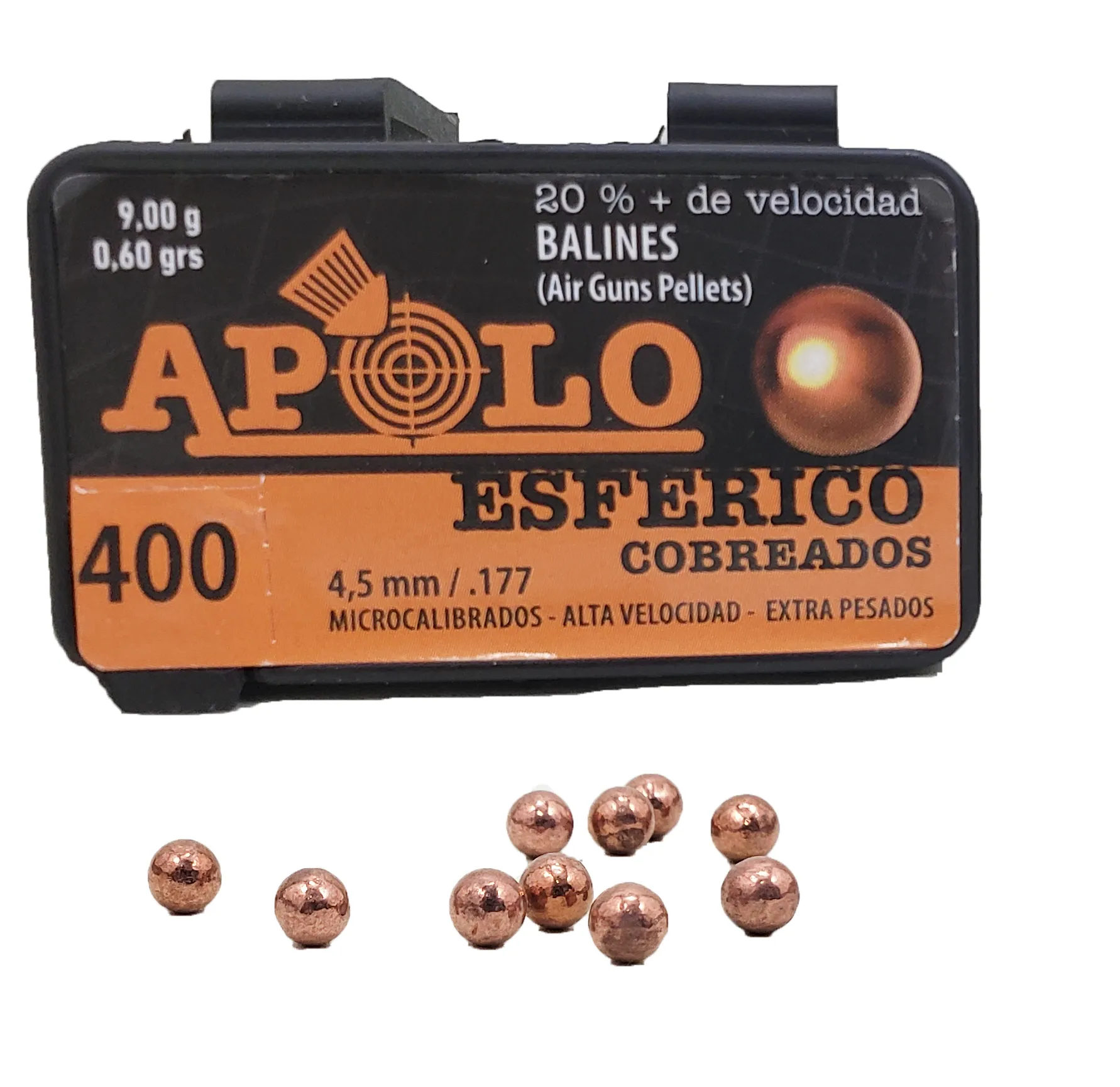 Balin 4,5 Esferico cobreado x 400 unidades