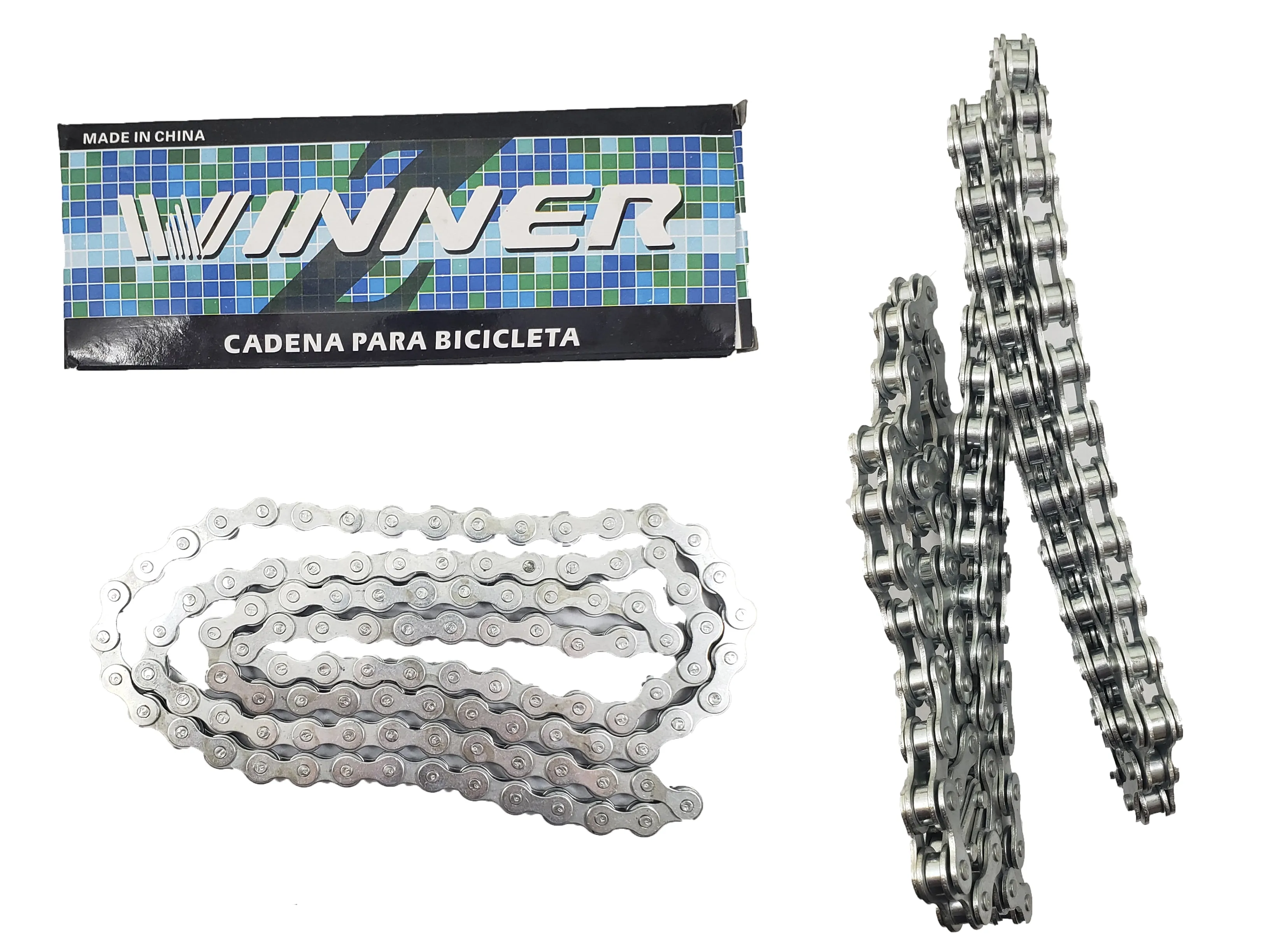 Cadena paso grueso 1/2 x 1/8 cromada en caja